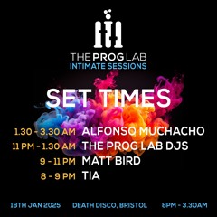 Prog Lab Intimate Sessions 18th Jan