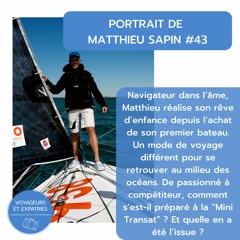 Portrait #43 - Matthieu et sa passion pour le bateau