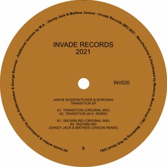 Jakob Seidensticker, Boronas - Transition EP w/ M.A., Dandy Jack & Mathew Jonson Remixes // INV020