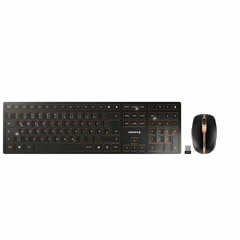unboxing CHERRY DW 9100 SLIM Wireless Keyboard and Mouse Set  German Layout  QWERTZ  Rechargeabl