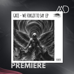 PREMIERE: GROJ - We Forgot To Say (Radio Mix) [Eleatics Records]