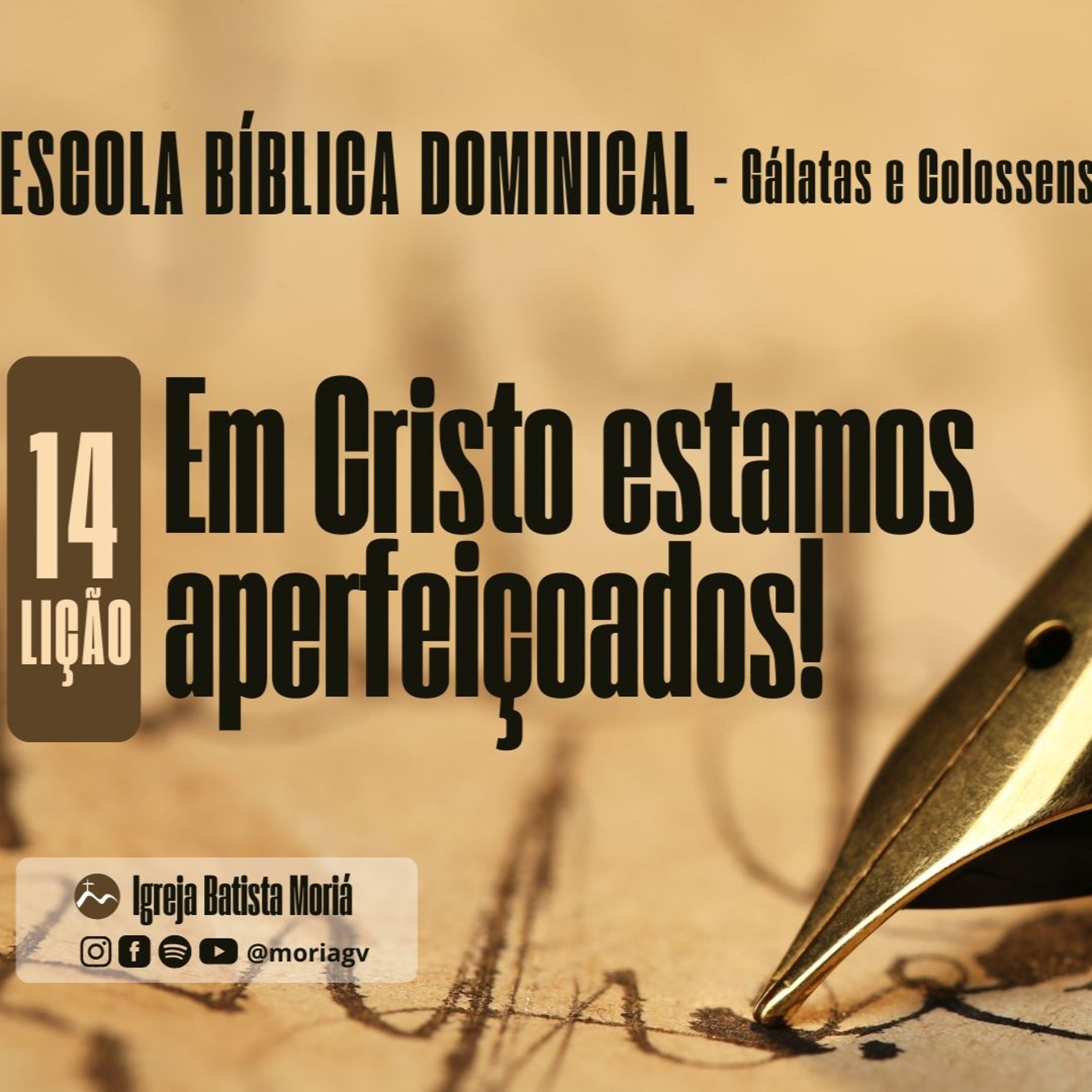 Em Cristo estamos aperfeiçoados! - Pr. Rimack Almeida - Escola Bíblica Dominical [07.07.2024] episode artwork