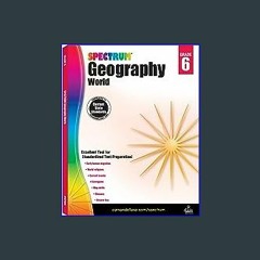 #^R.E.A.D 📖 Spectrum Grade 6 Geography Workbook, 6th Grade Workbook Covering International Current