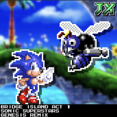 [16-Bit;Genesis]Bridge Island Act 1 - Sonic Superstars