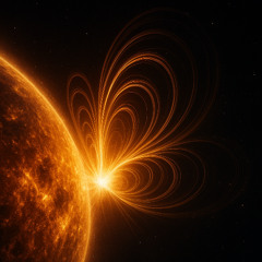 Magnetic Loops in a Solar Flare