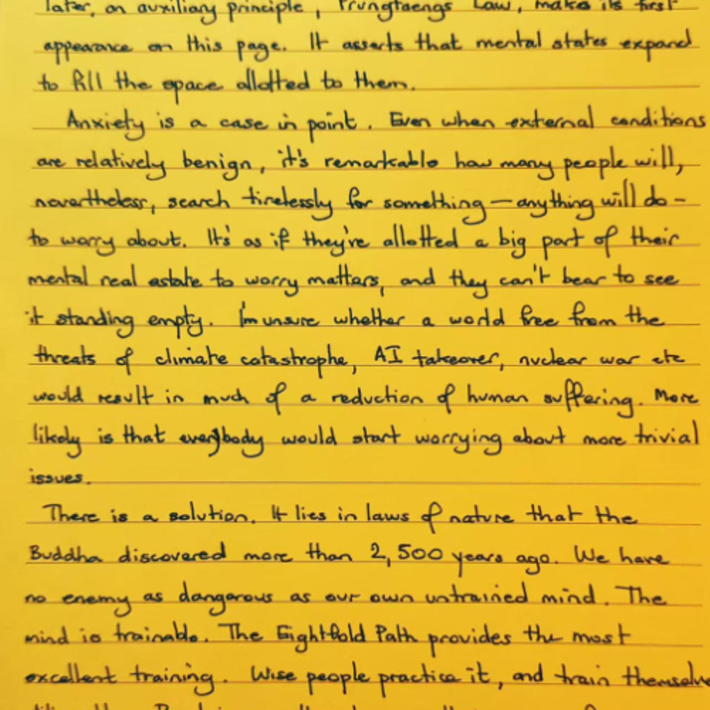 Foglietto Giallo del 16 settembre 2025 sugli stati mentali