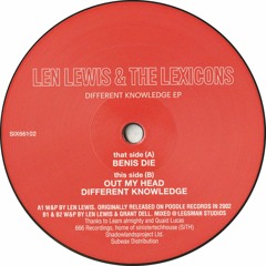 Len Lewis & The Lexicons - Different Knowledge EP (SIX66102)
