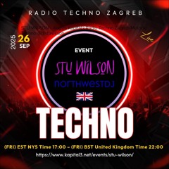 #393 Kapital3 Radio Techno Zagreb Melodic Mix Sept'25 @djstuwilson