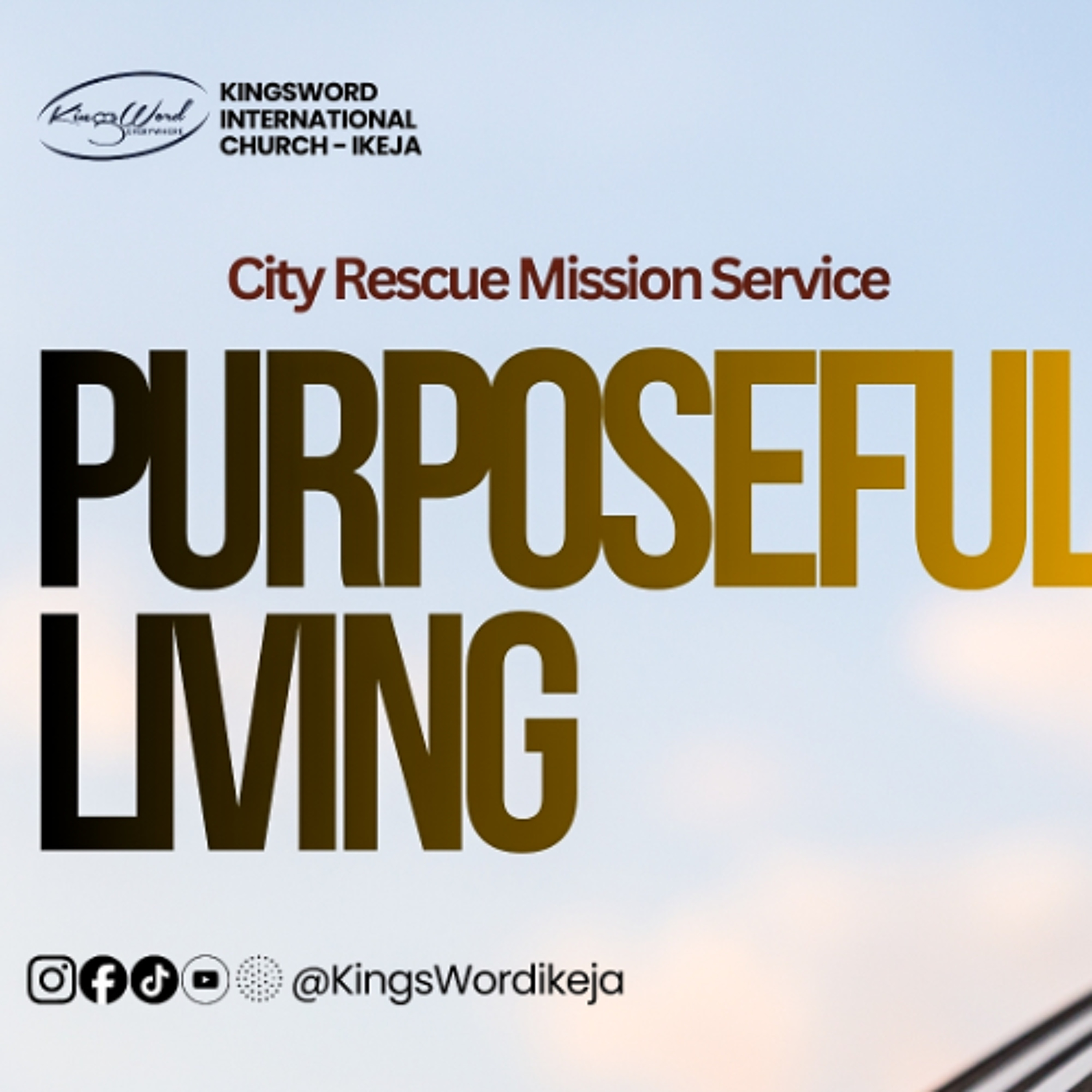 CRM SERVICE - 8TH MARCH 2026 - 12PM - RESURECTION - PURPOSEFUL LIVING
