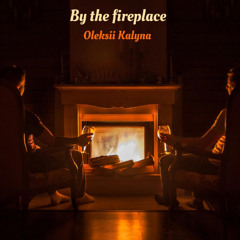 By the fireplace