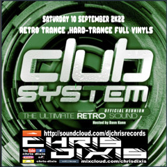 Chris Dixis Retro Trance,Hard-Trance Vinyls. Saturday 10 September 2K22
