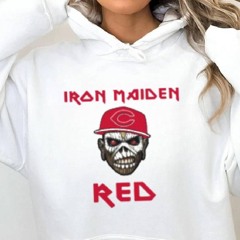 Mlb Cincinnati Reds Iron Maiden Rock Band T Shirt