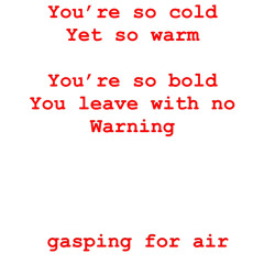 No Warning ( gasping for air) memo