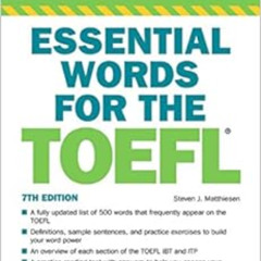 [Free] EPUB ✉️ Essential Words for the TOEFL (Barron's Test Prep) by Steven J. Matthi