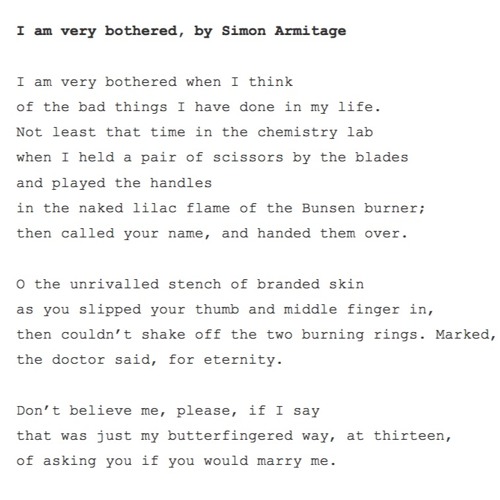 491 I Am Very Bothered by Simon Armitage, read by Rufus Sewell