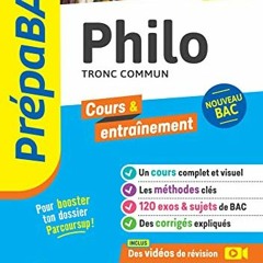 Télécharger eBook Prépabac Philosophie Tle générale - Bac 2024 : nouveau programme de Terminale