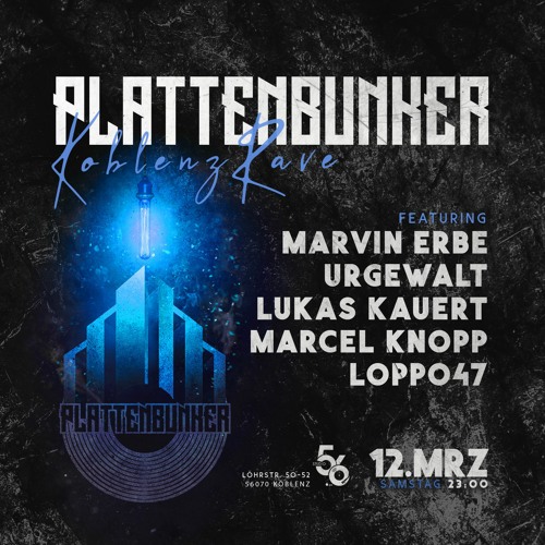 URGEWALT @ PLATTENBUNKER Koblenz Rave - 12.03.2022 - Studio56 Koblenz