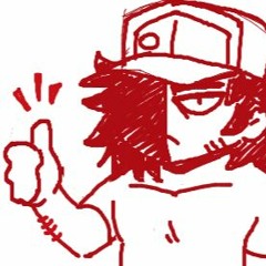 Glitchy Red Yukopi - 強風オールバック