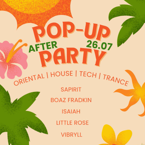 DJ Vibryll - Pop-Up Party (26.7.25) (Prog\Psy)