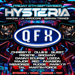 Hysteria 30th May 2025 - Dj Scott Brown - Mc's - Stompin & Tazo