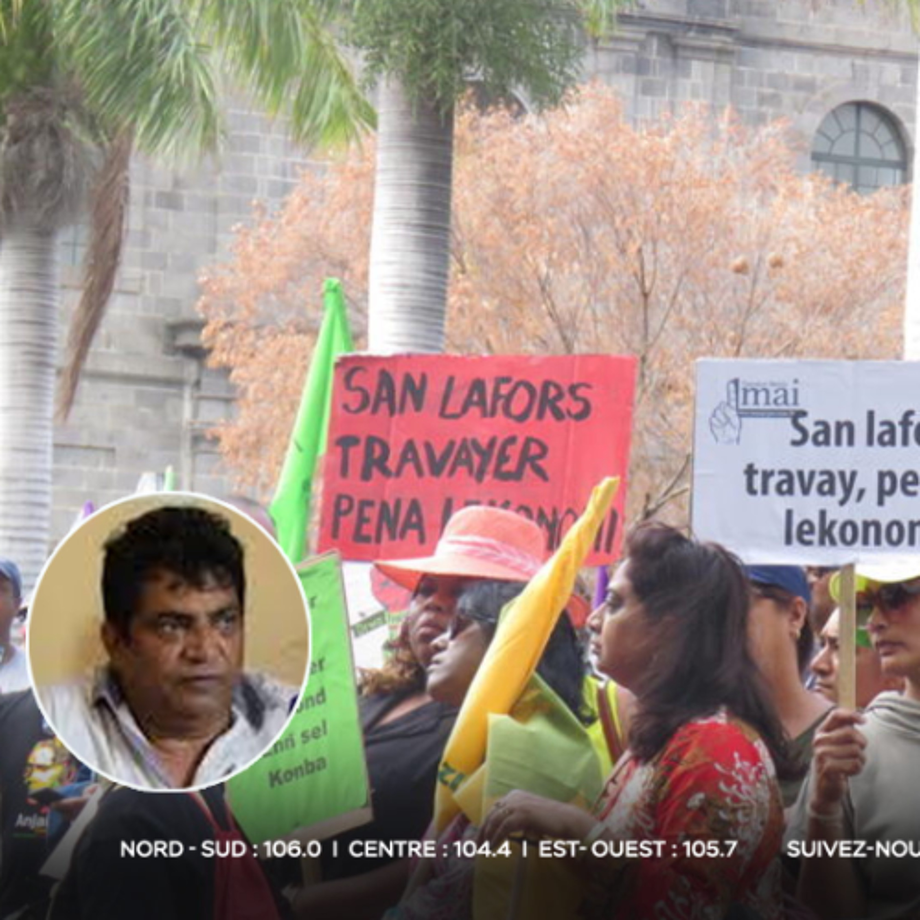 Manifestation pacifique : la Port Louis Harbour & Docks Workers Union contre le recrutement des travailleurs étrangers