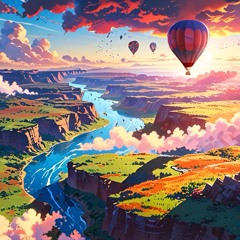 above the clouds.