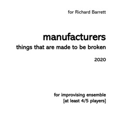 Manufacturers - things that are made to be broken