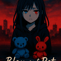 Blau auf Rot