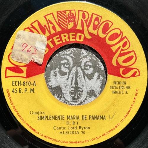 Simplemente Maria de Panama - Lord Byron & Alegria 70