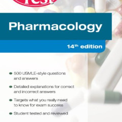 [Get] EPUB 📗 Pharmacology PreTest Self-Assessment and Review 14/E by  Marshal Shlafe