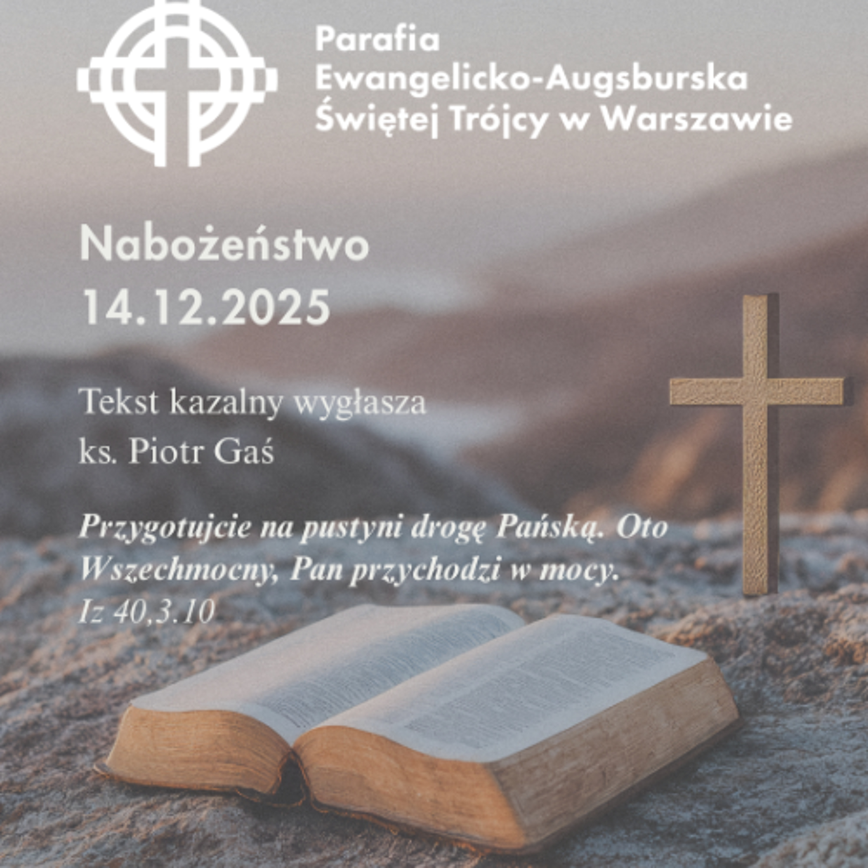 Niedziela ze Słowem, rozważanie z nabożeństwa z 14 grudnia 2025 episode artwork