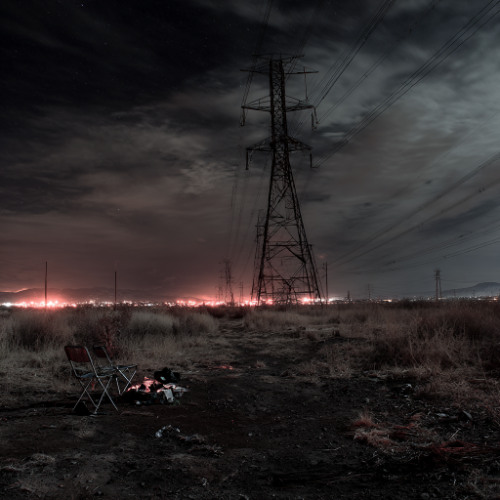 CIGARETTE CROSS IN A PUDDLE
