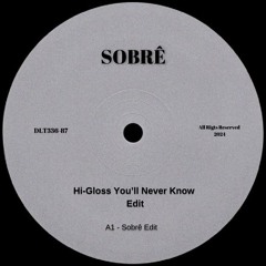 Hi-Gloss - You'll Never Know (Sobrê Edit)