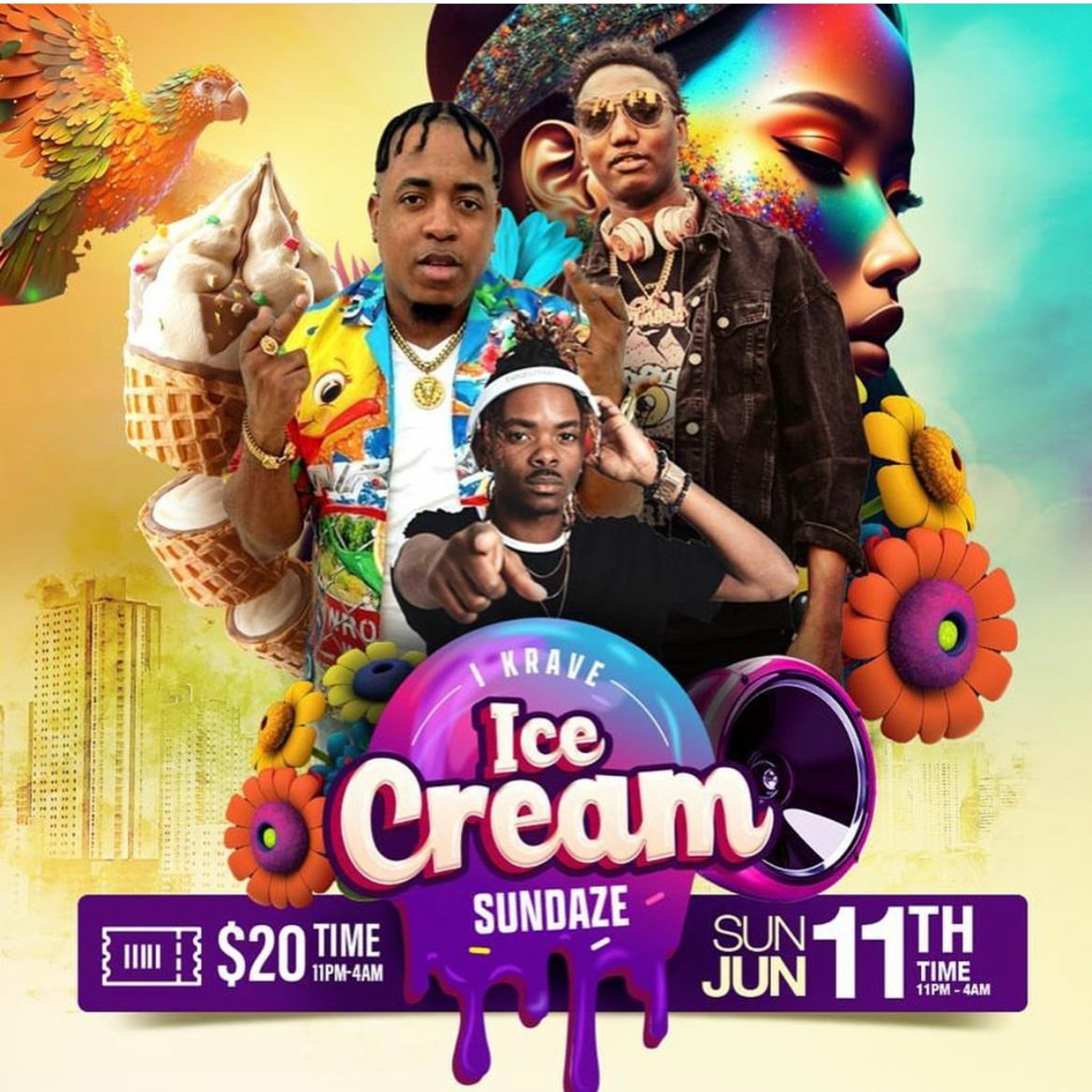 DJ WORM X IKEL & DJ FLABBA DABBA - ICE CREAM SUNDAZE (LIVE AUDIO)