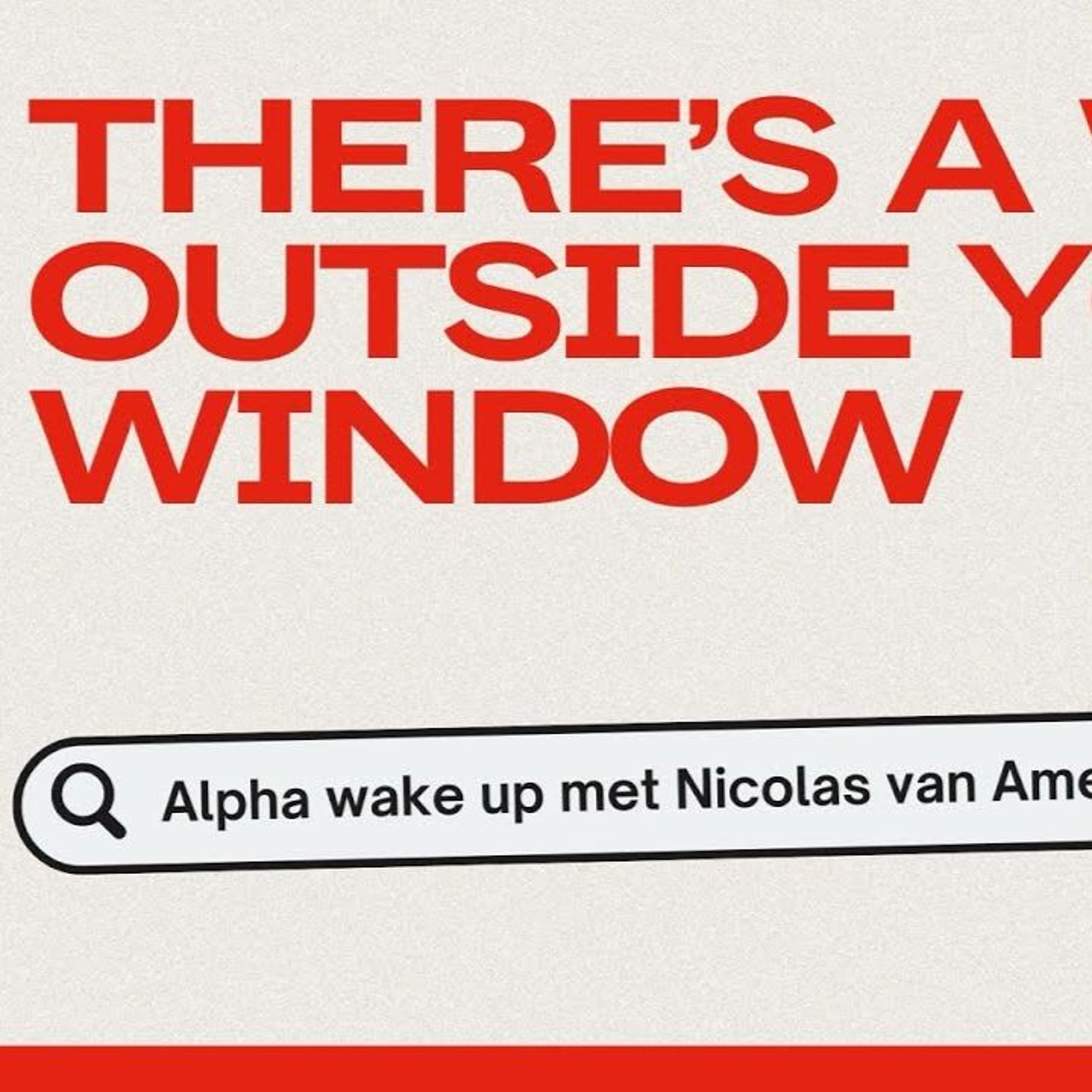 Nicolas van Amerom | Alpha Wake Up | 08-09-24 episode artwork