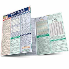 ( xPjy ) Statistics Laminate Reference Chart: Parameters, Variables, Intervals, Proportions (Quickst