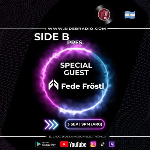 Side B Radio, guest: Fede Fröstl. Set 3.9.25
