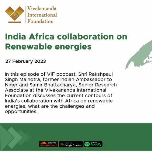 India Africa collaboration on Renewable energies | Amb R S Malhotra