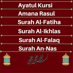 Mishary Rashid Alafasy  Ayatul Kurs, Baqara (Last 2 Verses), Fatiha, Ikhlas, Falaq, Nas