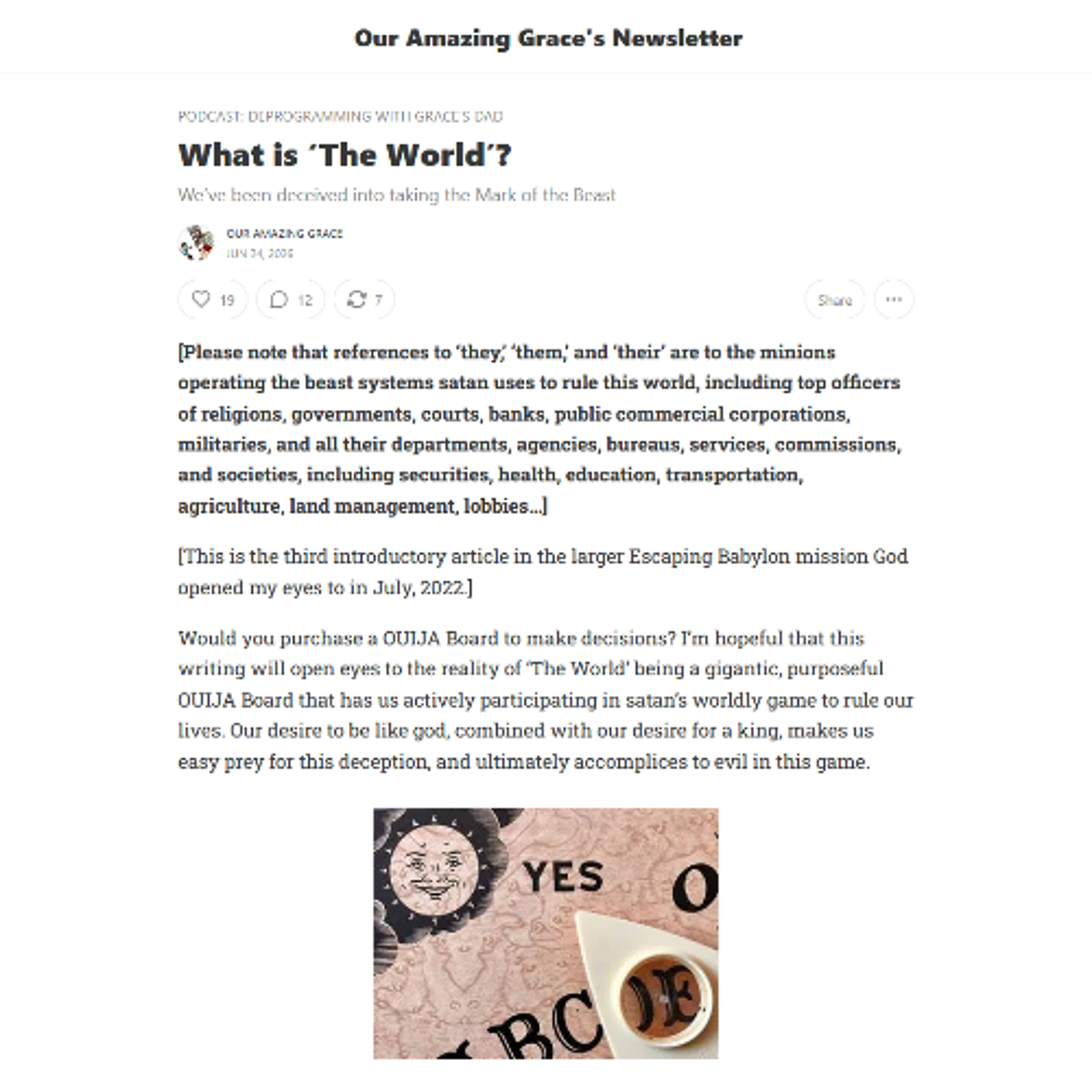 Escaping Babylon - Episode 3 – What is ‘The World’?