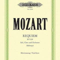 [Download] EPUB 💜 Requiem in D minor K626 (Completed by F. X. Süßmayr) (Vocal Score)