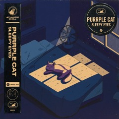 Purrple Cat - Sleepy Eyes