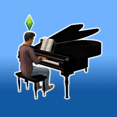 Buying a Piano in The Sims 2 (Korg M01D)