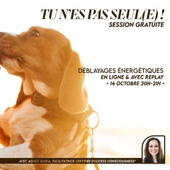 Déblayages énergétiques "Tu n'es pas seul(e) !" avec Agnès Suska, Facilitatrice Certifiée d'Access®