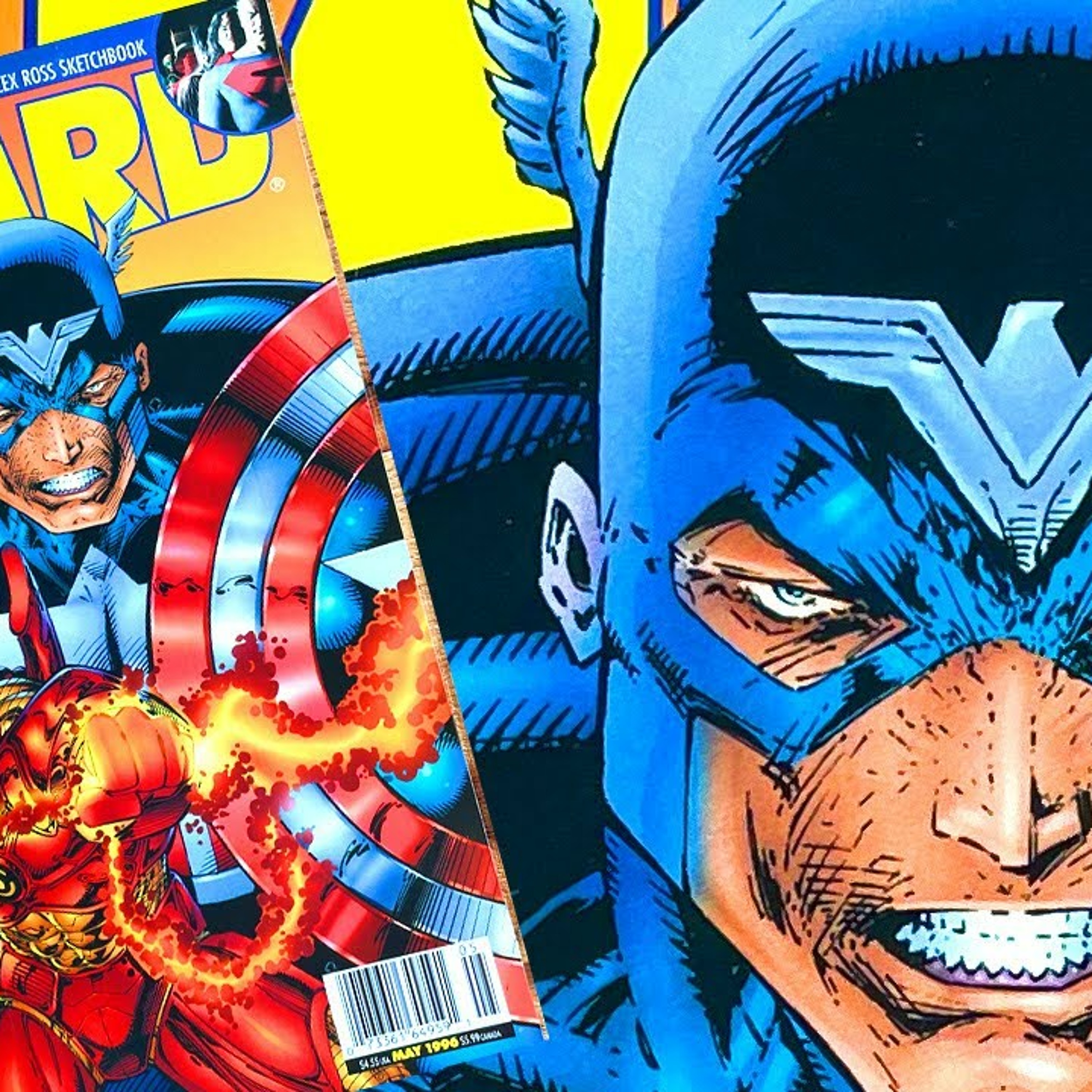 Wizard 57: The "GOD of COMICS" Is Coming! May 1996 KINGDOM COME! Alex Ross! Liefeld! Jim Lee! episode artwork