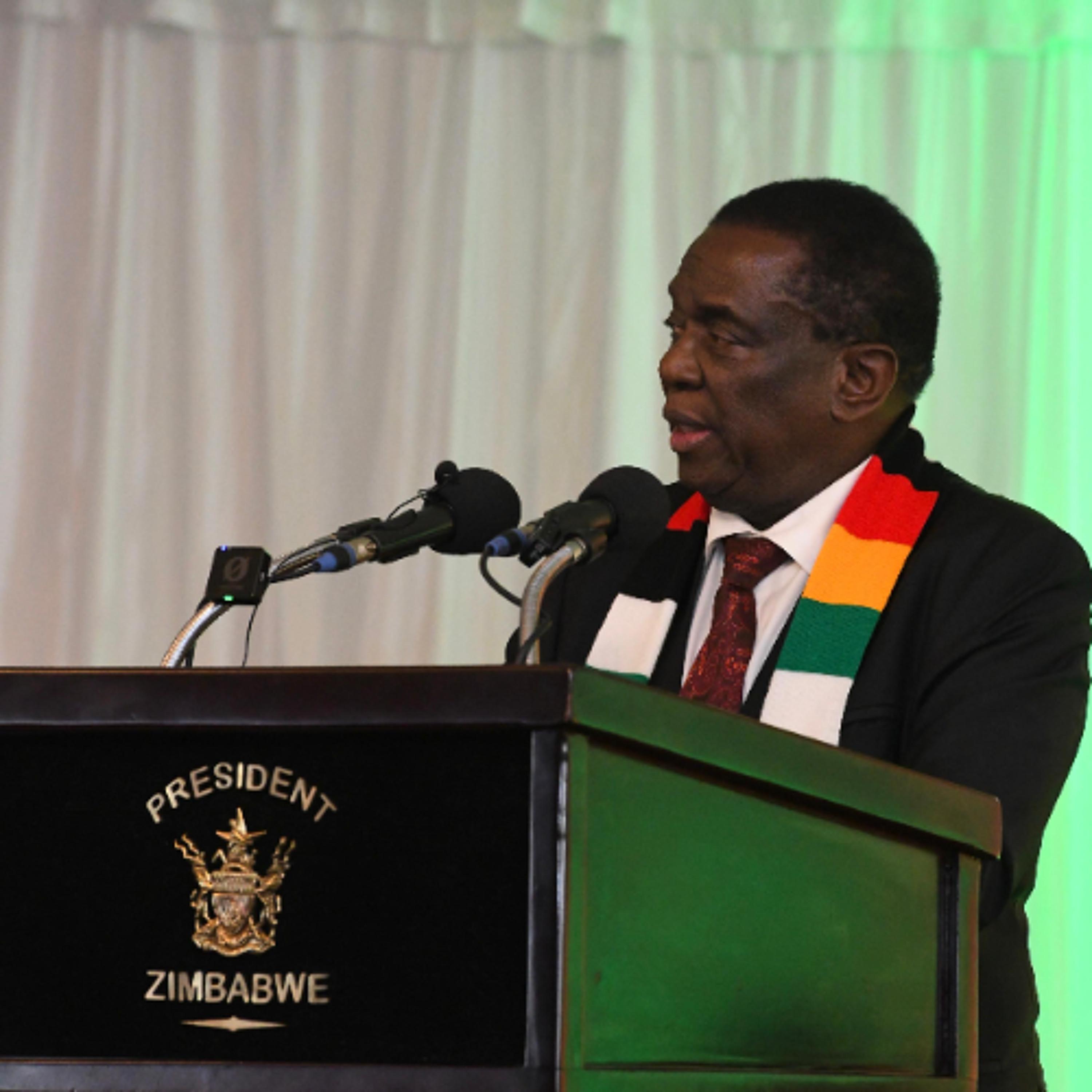 President Mnangagwa Addresses the Receiving Ceremony of the Soapstone Bird, Chapungu at the State House