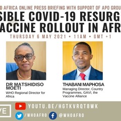 Press briefing on the possible resurgence of COVID-19 and vaccine rollout in Africa