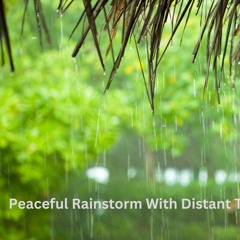 "Peaceful Rain & Distant Thunder | Sleep, Study, or Relax | Rainy calm Atmosphere"