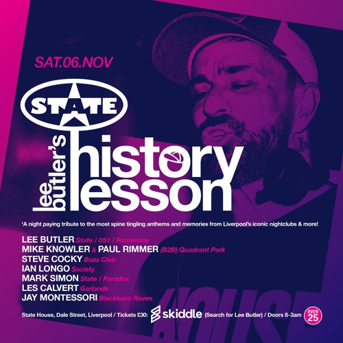 Stream LEE BUTLER 'HISTORY LESSON' PROMO MIX by DJLEEBUTLER Listen online for free on SoundCloud