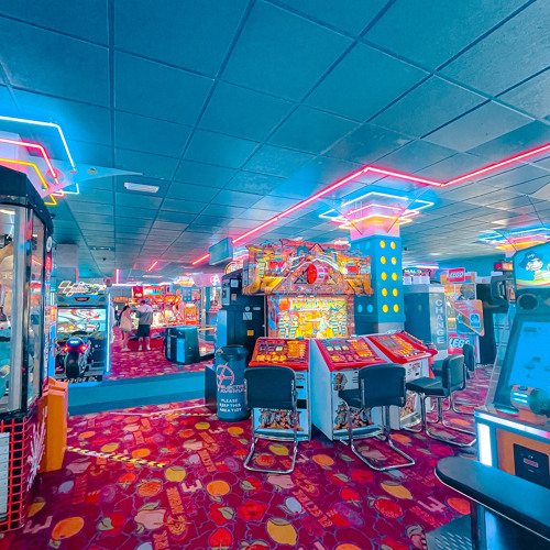 Flashing Sign, Adventure Island, Southend